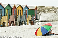 Bathing Boxes, Cabanas, Muizenberg, Beach, South Africa